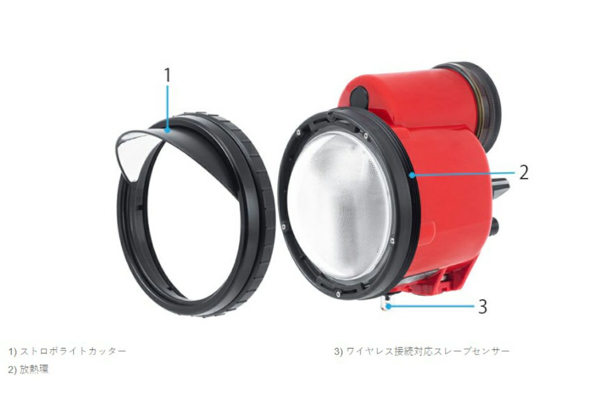 INON イノン S-2000 ストロボ Zジョイント のこし アダプター 電池付き