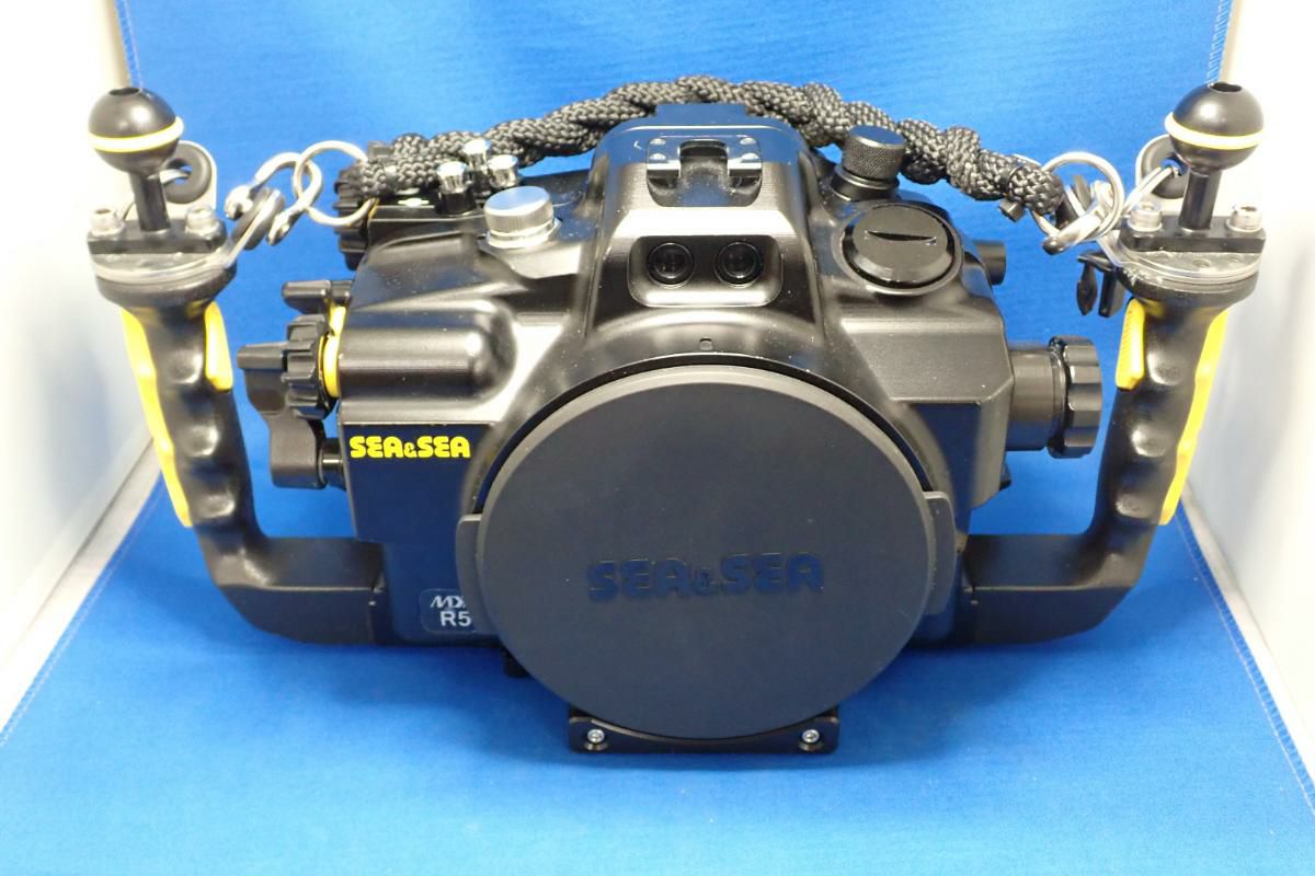 中古Aランク【シーアンドシー / SEA&SEA】水中ハウジング MDX-R5 #06198 + リークアラームユニット + マニュアルコンバーター
