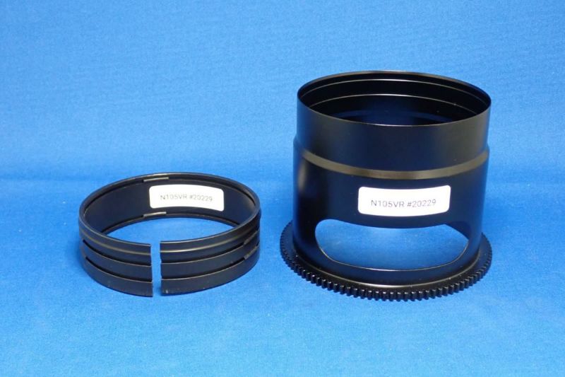 [美品]Nauticam フォーカスギア NA-N105VR-F ニコン用 N105VR-F Focus Gear ~for Nikkor AF-S VR Micro Nikkor 105mm