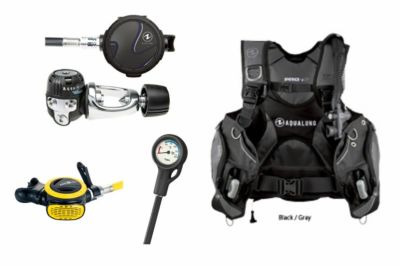 ビーイズム（Bism）AQUALUNG Pro HD Man BC（ プロ HD マン BC ） + レギュ Bism サマージ レギュレーター ダイビング重器材4点セット