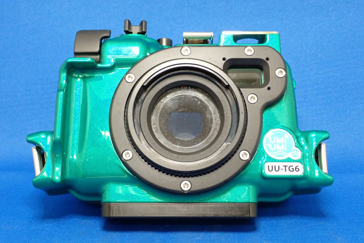 訳あり/中古Sランク【ウミウミ / UmiUmi 】水中ハウジング UU-TG6 Green for オリンパスTG-7 / TG-6-1