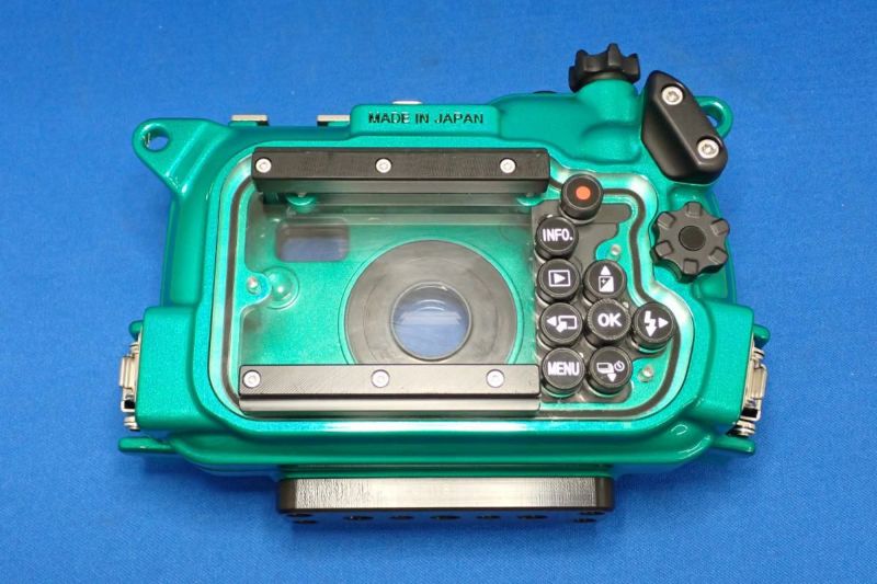 訳あり/中古Sランク【ウミウミ / UmiUmi 】水中ハウジング UU-TG6 Green for オリンパスTG-7 / TG-6-3