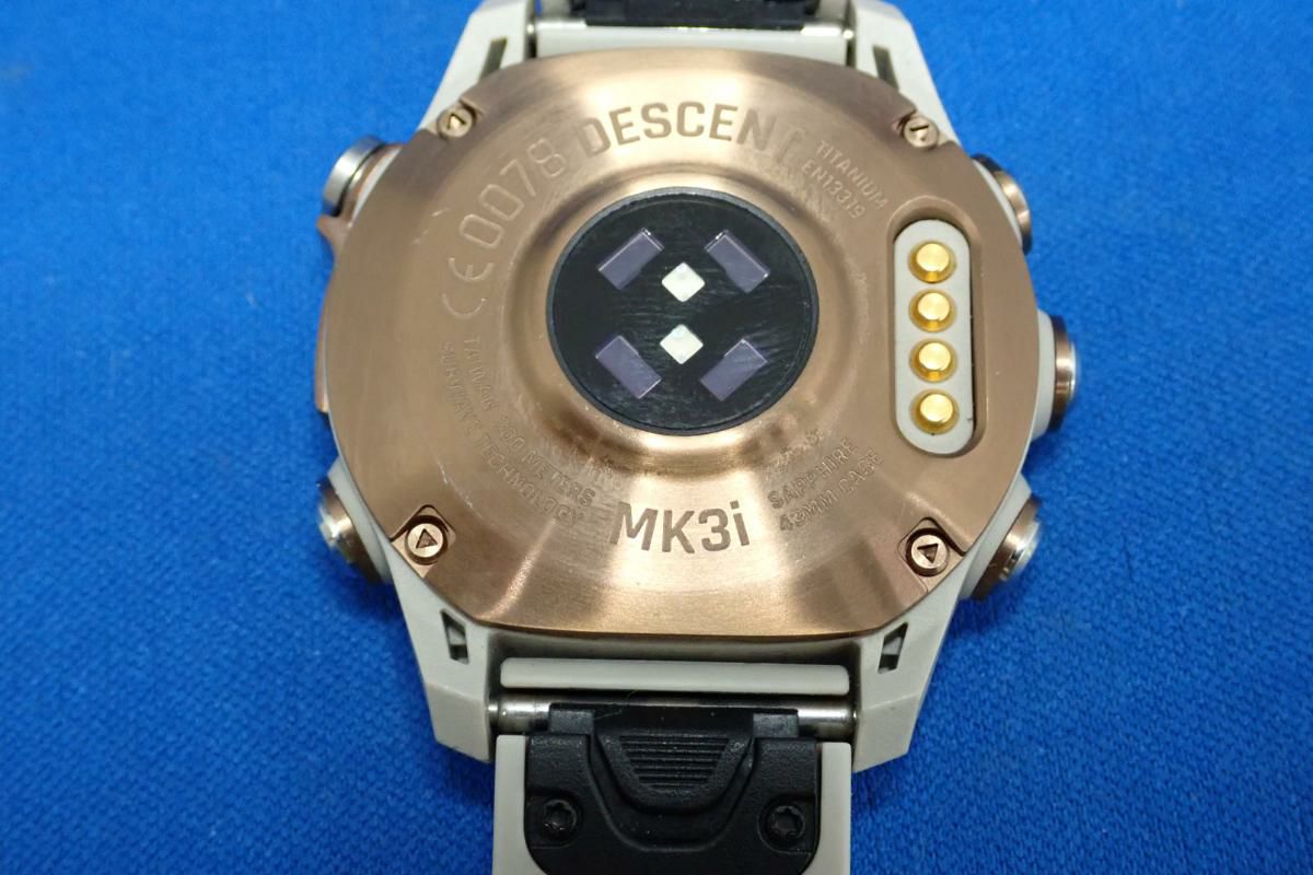 中古Sランク【ガーミン/GARMIN】スマートウォッチ Descent Mk3s Ti/French Gray 43mm（ランニング/ゴルフ/バイク/登山/水泳/DIVEなど)-3