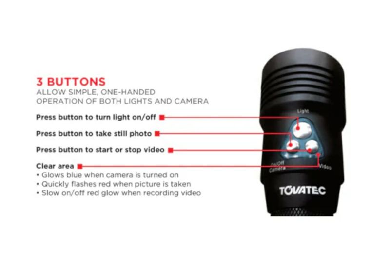 トバテック（TOVATEC）ビデオカメラ一体型水中ライト  MERA（メラ）-5