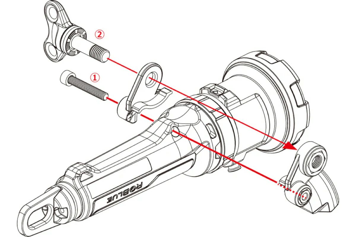 AOIJAPAN（RGBlue）水中ライトS5用YSアダプターS RGBS-YSA1-3