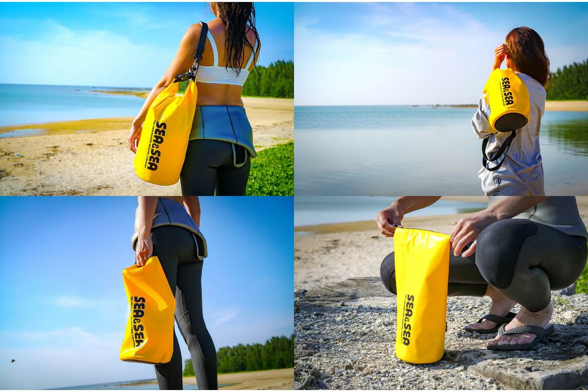 シーアンドシー（SEA&SEA）YELLOW SUB DRY POUCH 10L イエローサブドライポーチ10L /6L / 2L-3