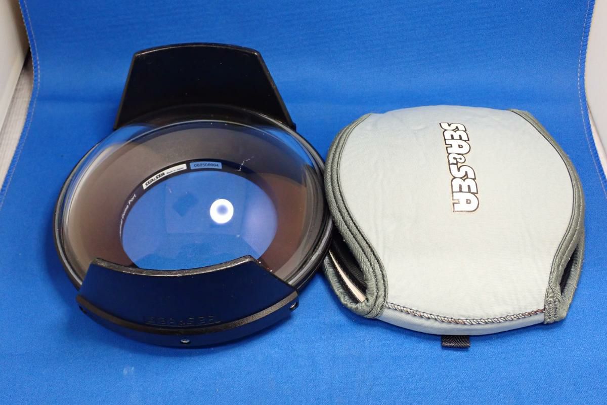 中古Bランク【シーアンドシー / SEA&SEA】170ガラスドームポート + ドームポートカバー-1