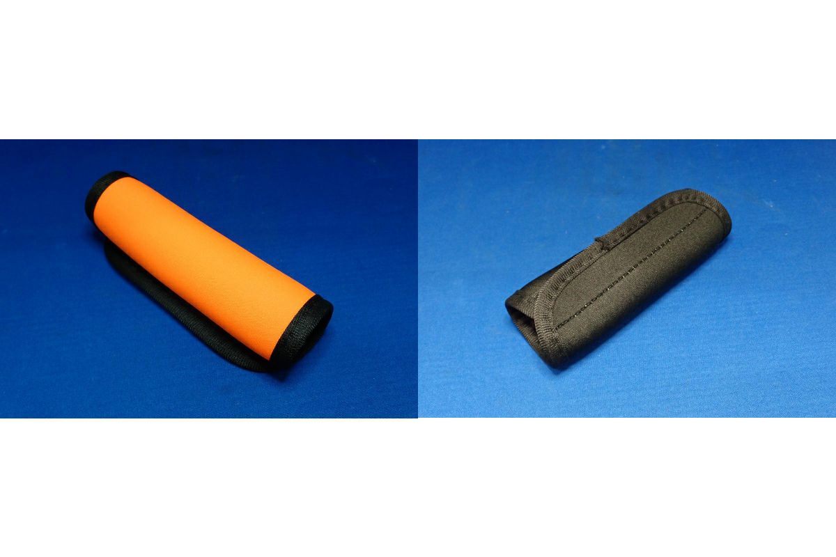 （カメカメ）クロロプレンゴム製ハンドルカバー（オレンジ＆ブラックリバーシブル）-2