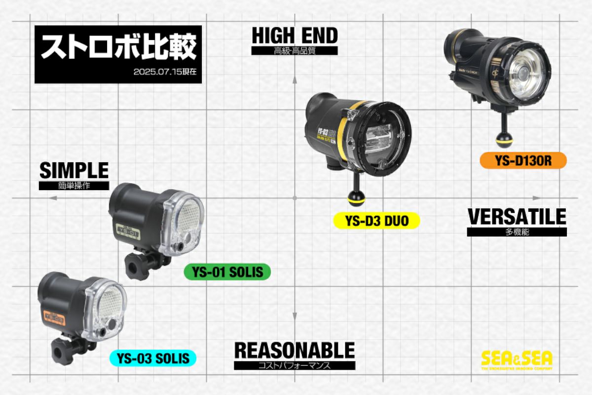 シーアンドシー（SEA&SEA）水中ストロボ YS-130R プロパッケージ #03133-3